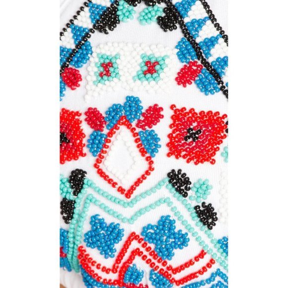 NWT Rococo Sand beaded bikini top & bottom set, S - Picture 7 of 16